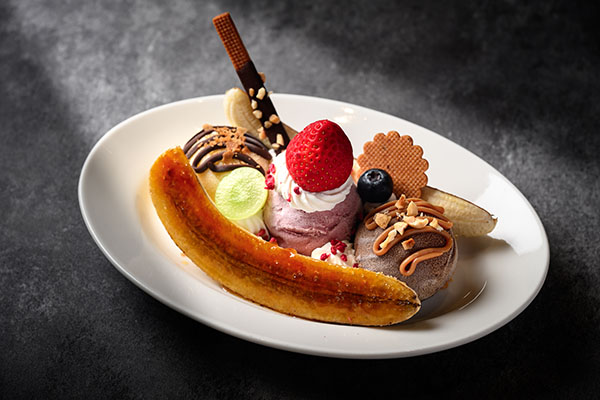 Grill 甜點 直火 米其林