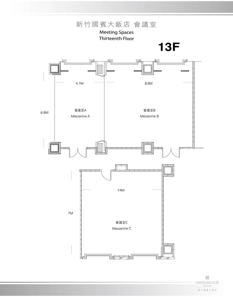 Ambassador-Hotel-Hsinchu-Events-Floor-Plan-Level-13